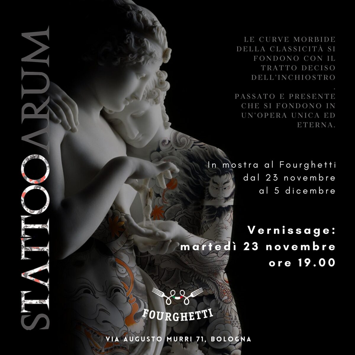 Stattooarum – in esposizione al Fourghetti dal 23 novembre